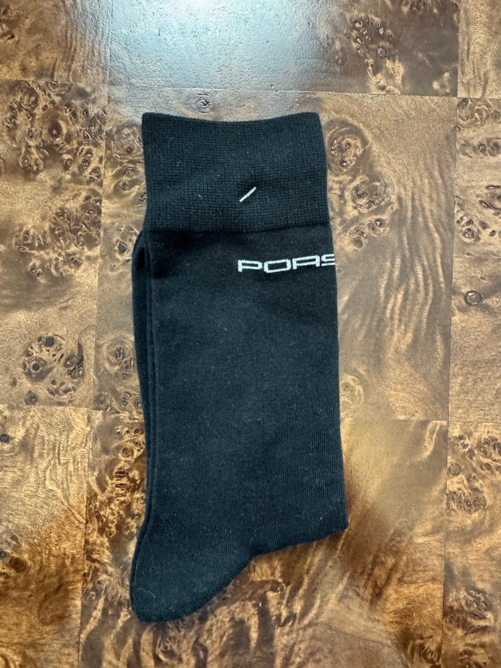 Porsche Black Socks - Size OS - Brand New w/Tags